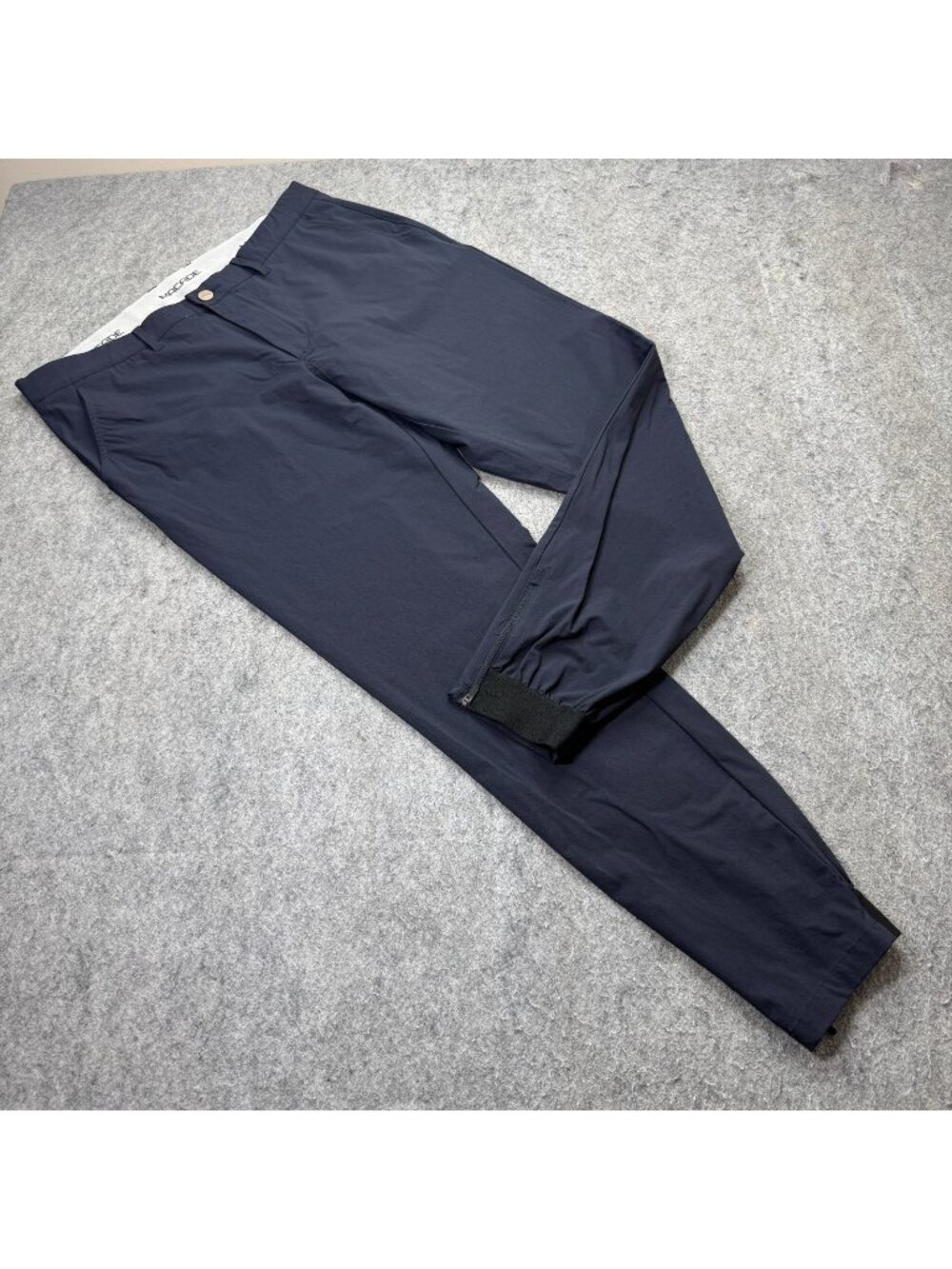 Macade Golf Pants Men 36 x 30 Blue Performance Tapered Ankle Zip Stretch Slim